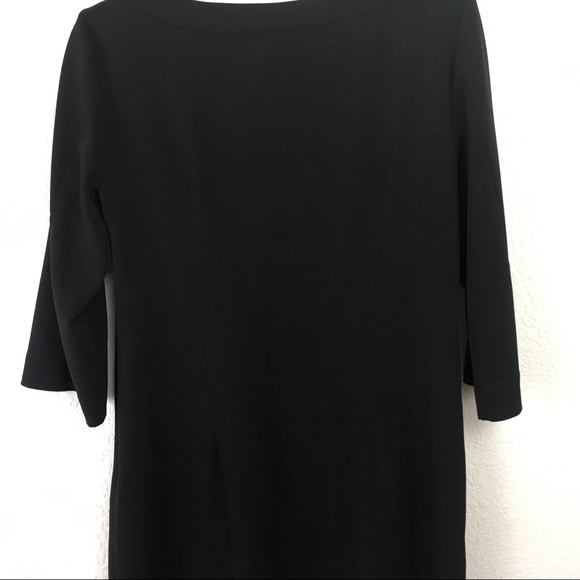 ‼️LAST CHANCE‼️MaxMara Black LBD Pleated 3/4 Dress - Picture 7 of 7